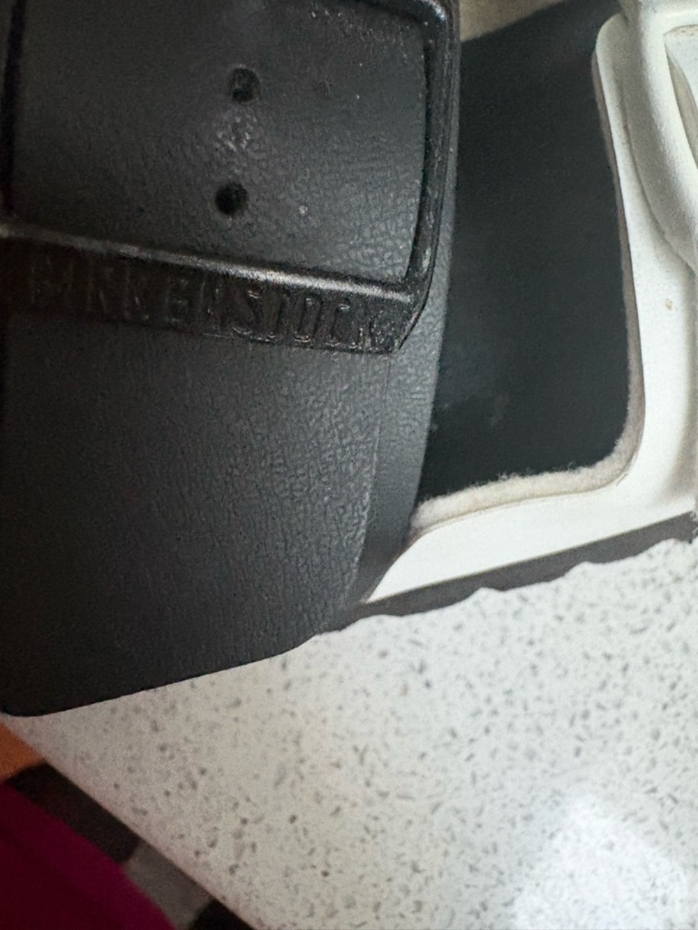 Birkenstock Two-Tone Black and White Arizona Sandals - Picture 4 of 9